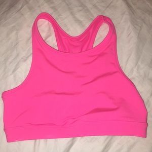 nwt gap sports bra bright pink size small